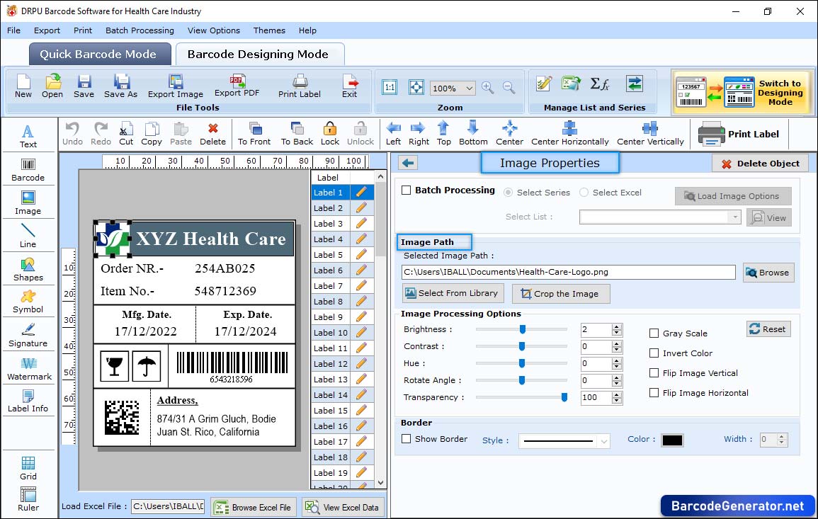 Barcode Generator Software for Healthcare Industry