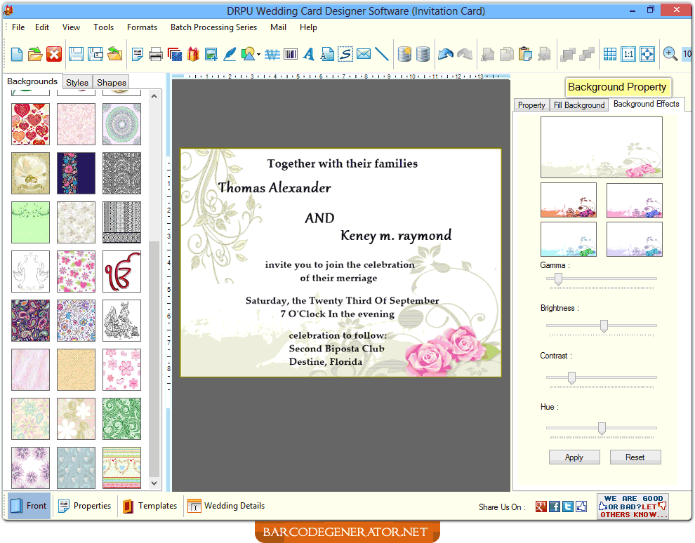Wedding Card Generator Software Create Bulk Number Of Wedding