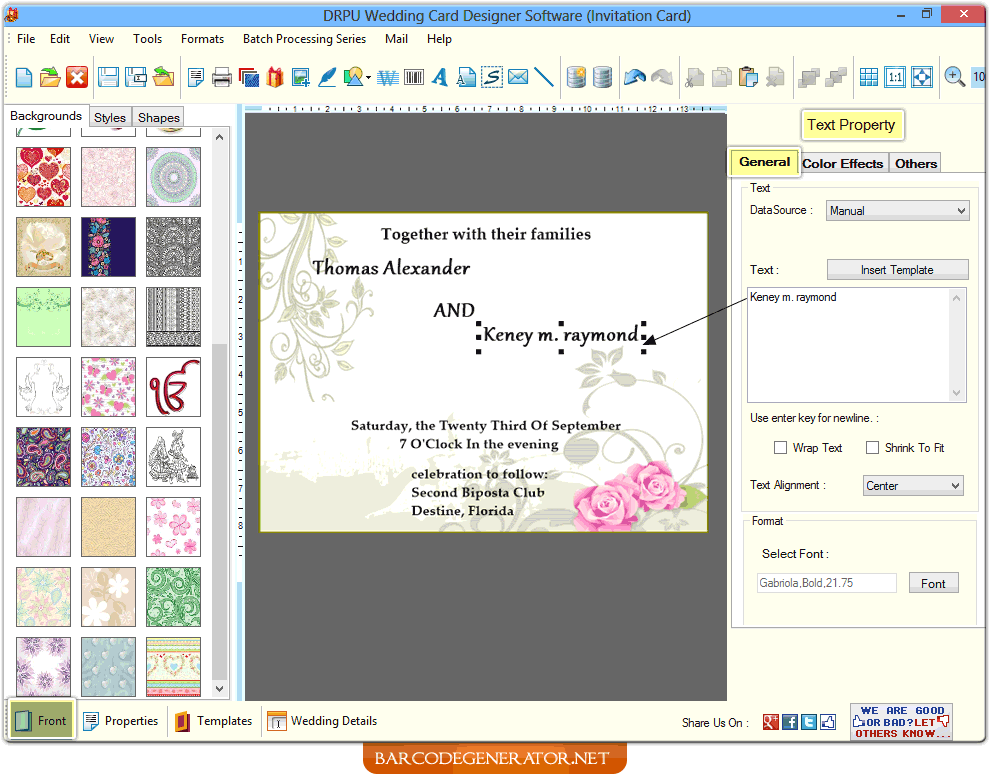 Wedding Card Generator screenshots of wedding card generator software helps to Wedding Card Generator screenshots of wedding card generator software helps to
