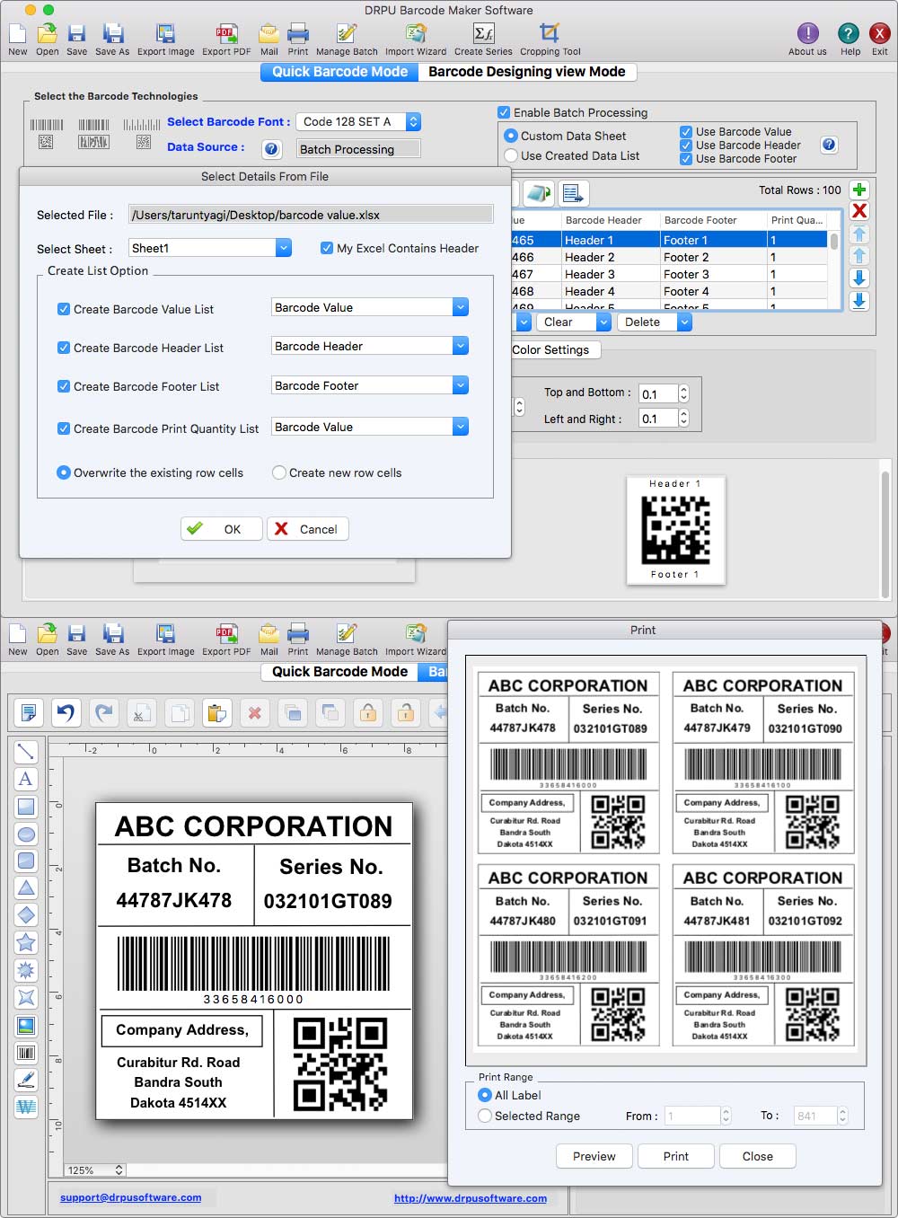 Mac Barcodes 7.3.0.1