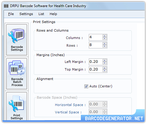 Screenshot of Medicine Barcode Labels Generator 7.3.0.1