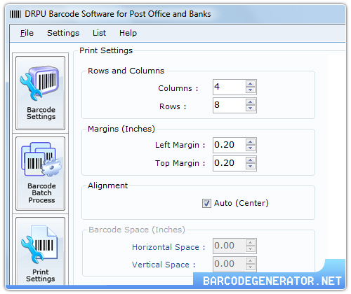 Bank Barcode Generator screenshot