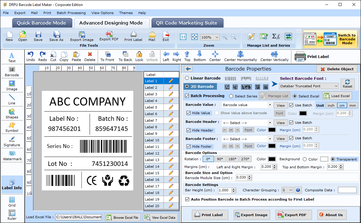 Barcode Properties