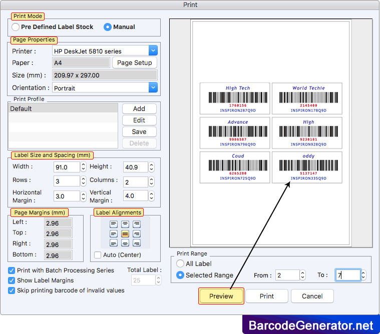 Mac Barcode Generator Software - Corporate Edition