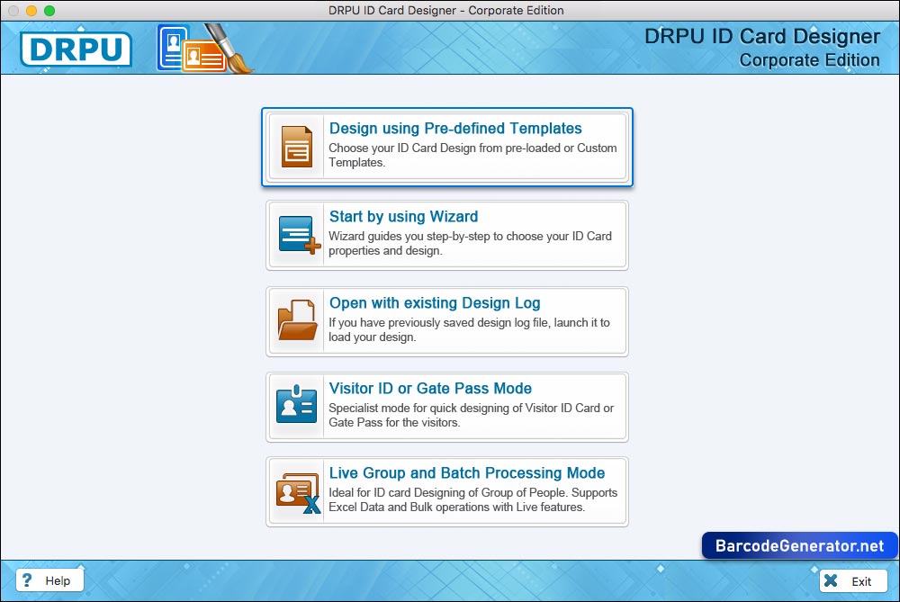 Design using Pre-defined Templates