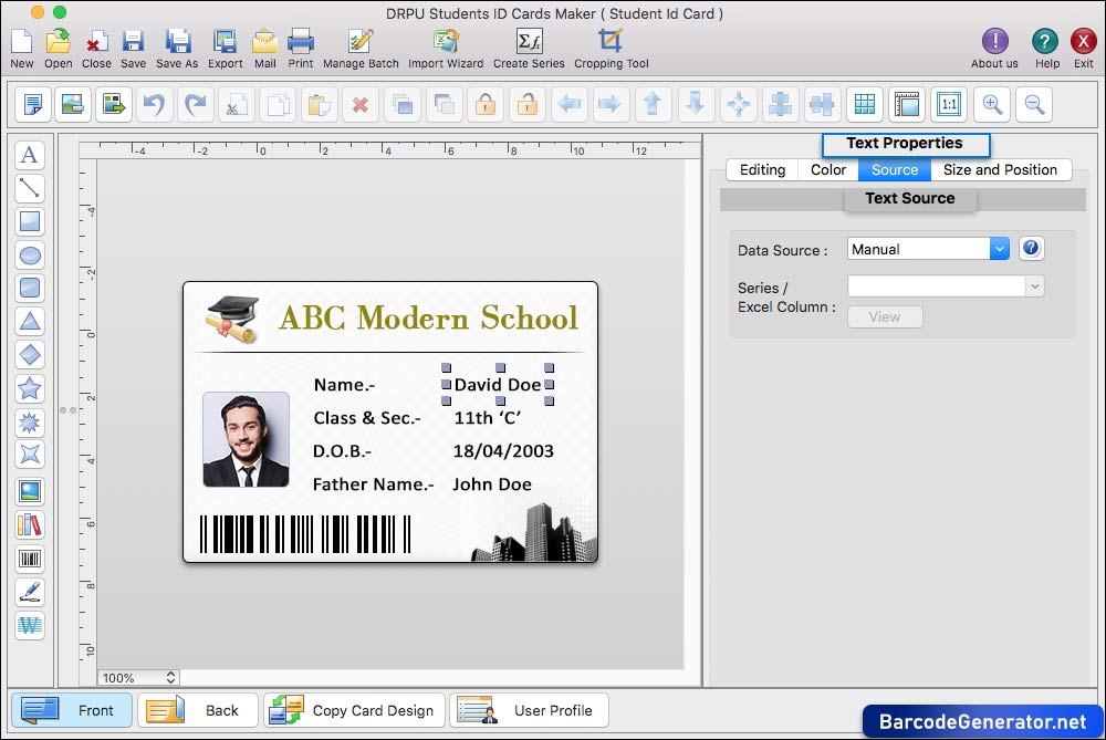 Students ID Cards Maker for Mac