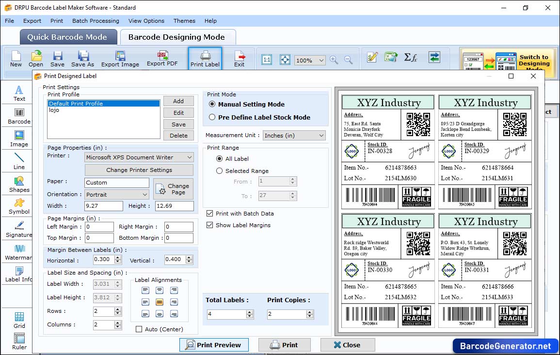 Print Settings