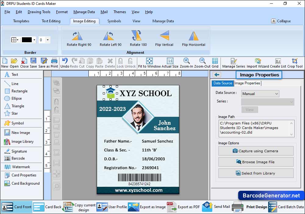 Student ID Card Generator Software