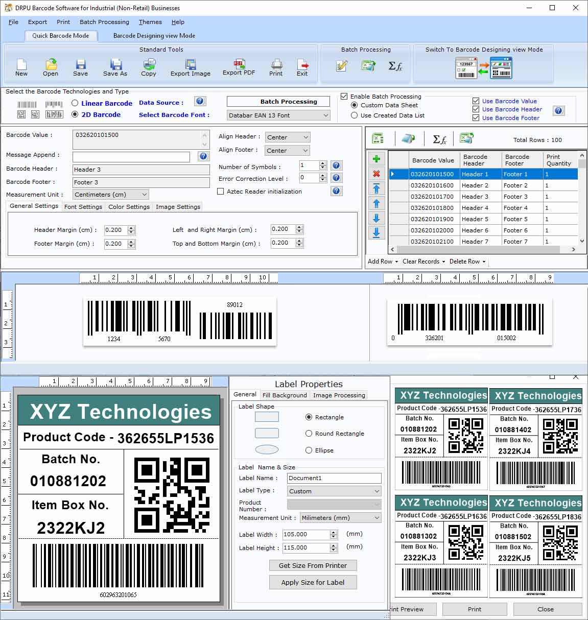 Barcode Generator for Warehouse screenshot